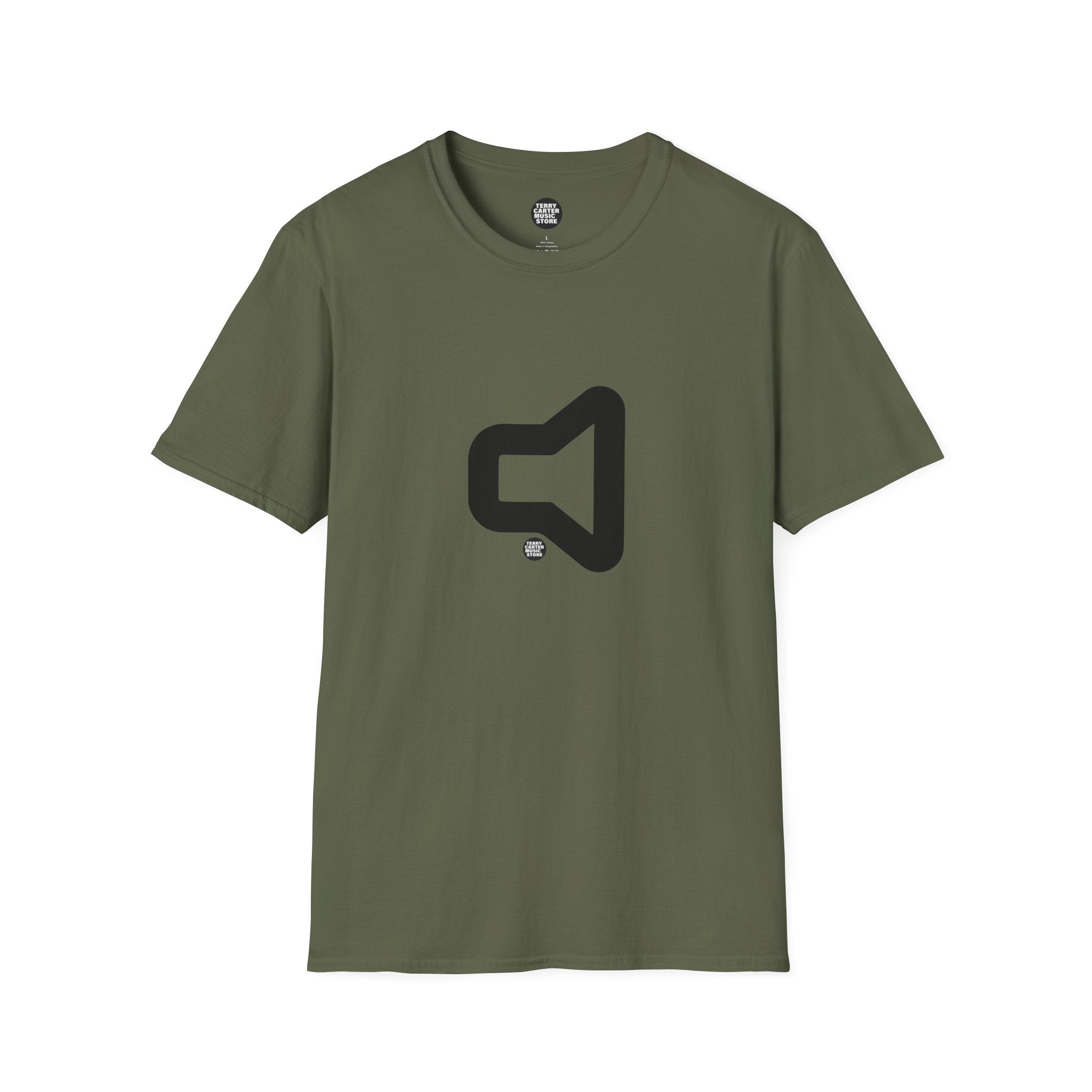 Speaker Icon T‑Shirt - Black Logo