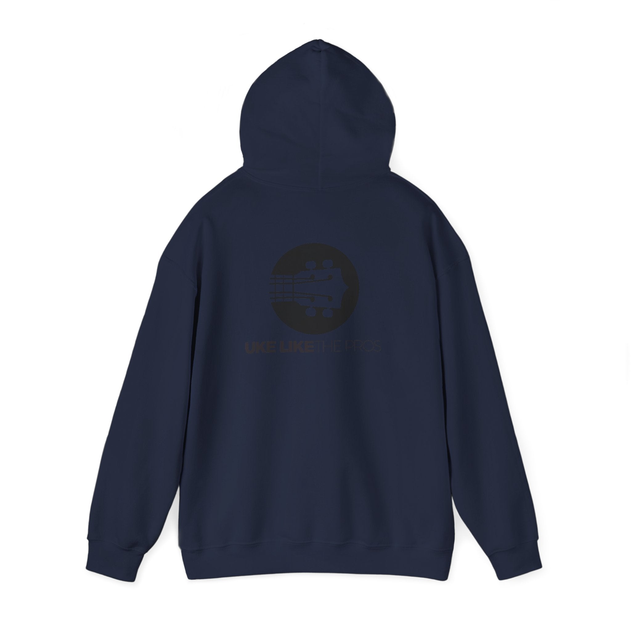 Uke Like The Pros Hoodie - Black Logo Pullover