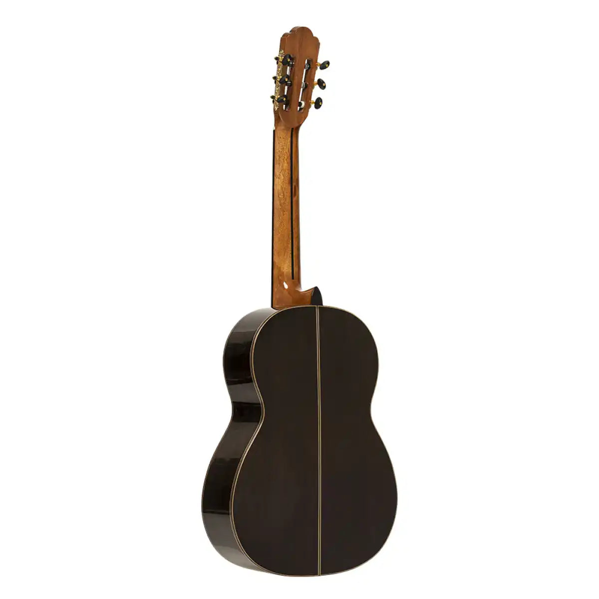 Mazuelo-CR classical guitar, full back view
