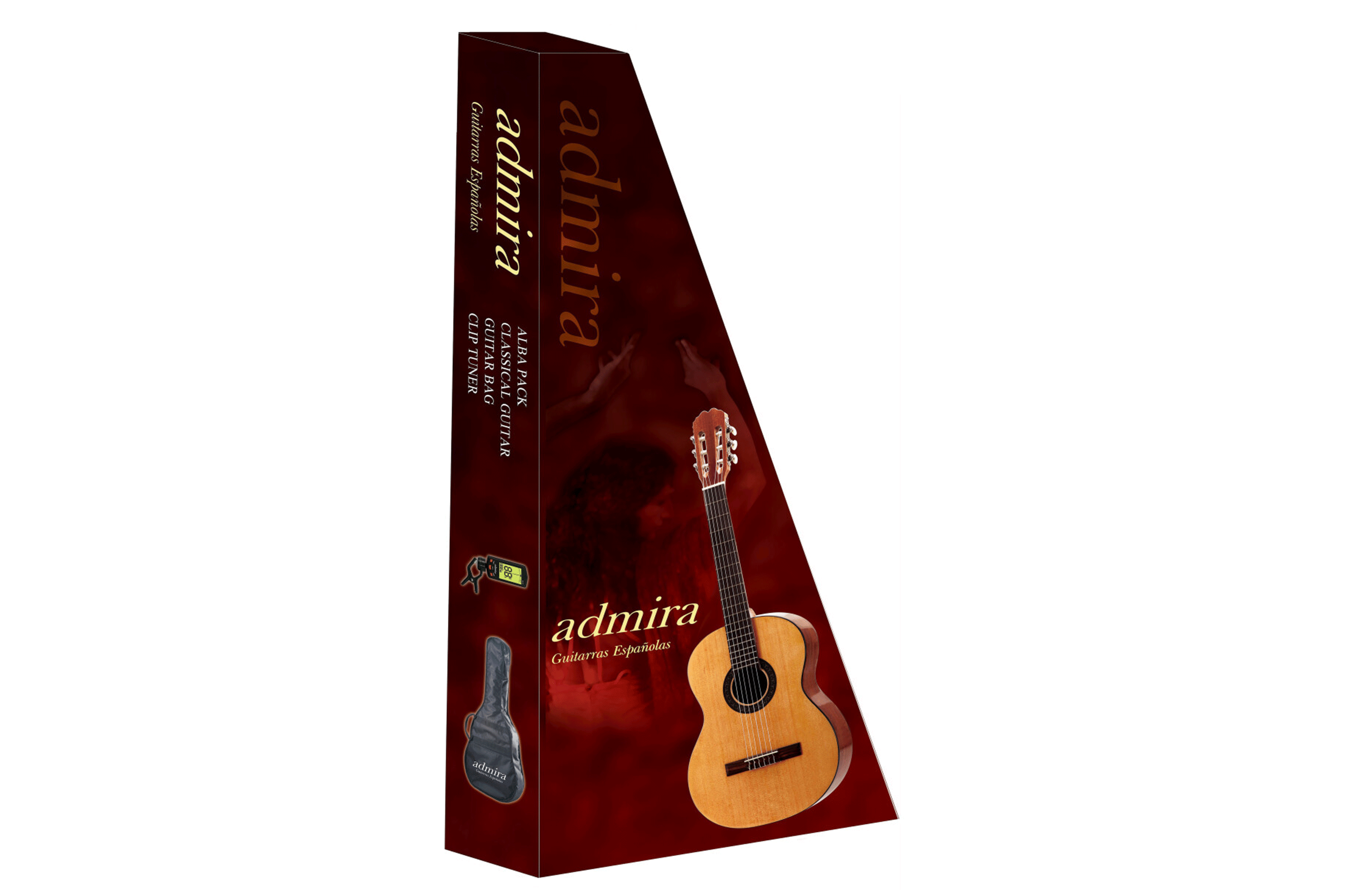 Admira Alba 3/4 Beginner Series Classical Guitar Pack