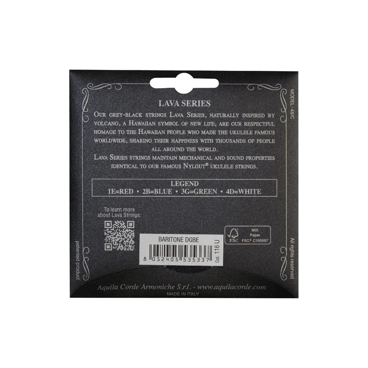 Aquila-116U-Lava-Series-Ukulele-Strings-Baritone-DGBE-Tuning-_High-D_-2 | Terry Carter Music Store