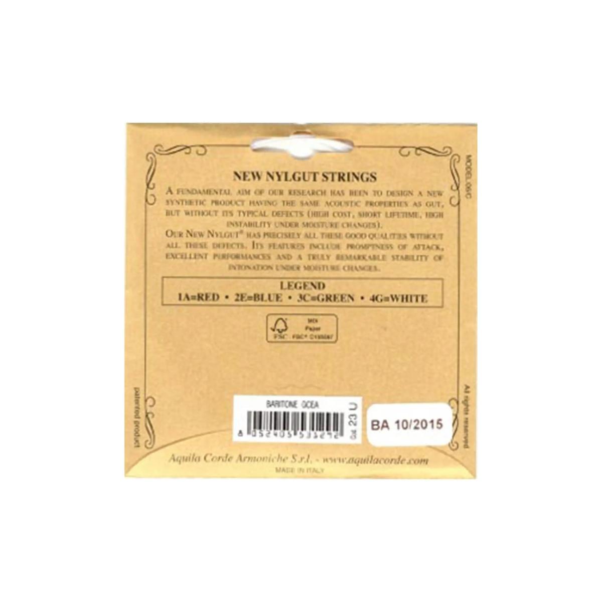 Aquila-23U-New-Nylgut-Strings-for-Baritone-Ukulele-GCEA-Tuning---High-G-2 | Terry Carter Music Store