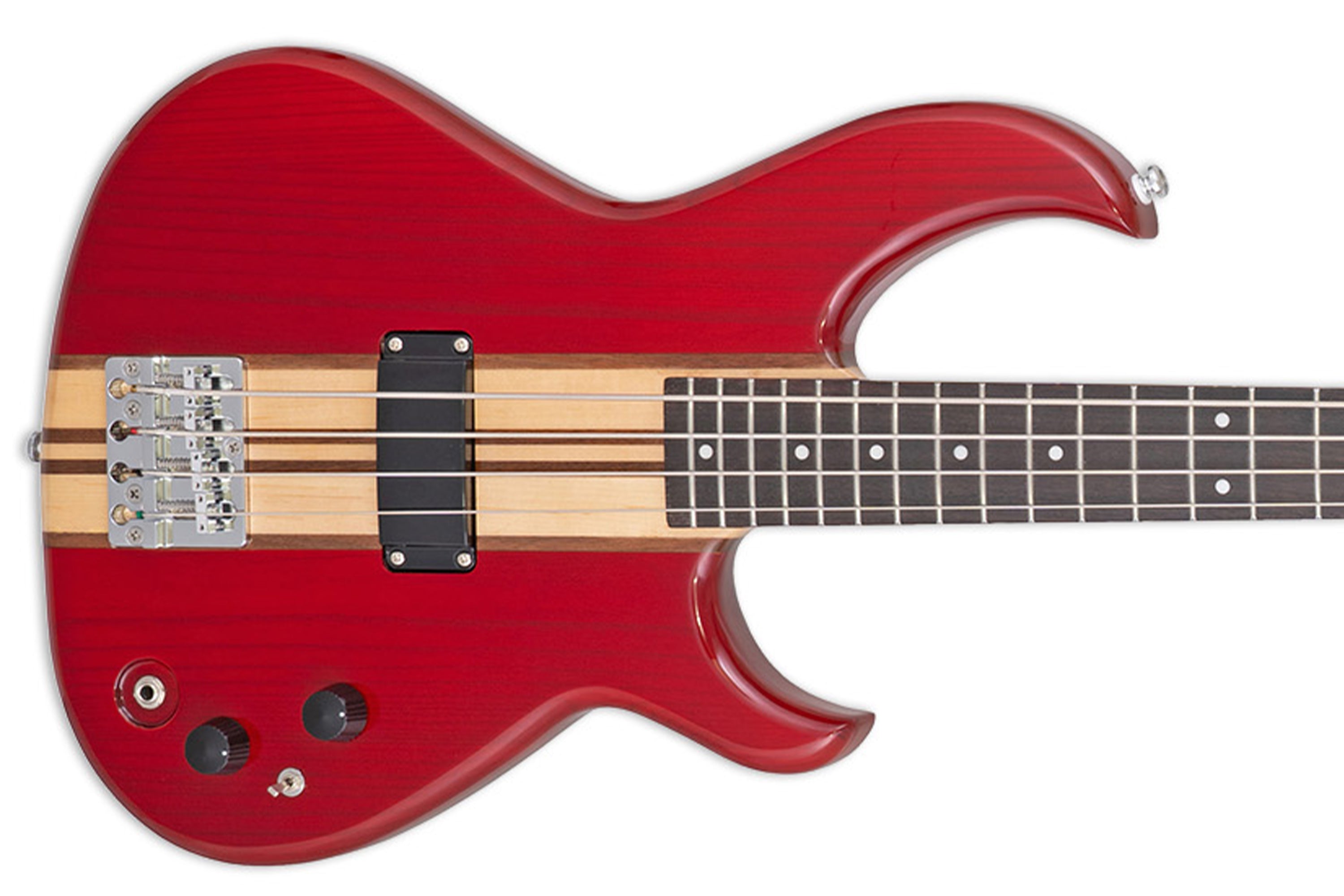 Aria SB-700 Aria Pro II Ash Electric Bass - Padauk Red