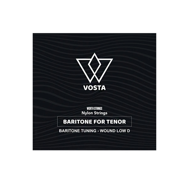 Vosta Black Nylon Baritone For Tenor Ukulele Strings