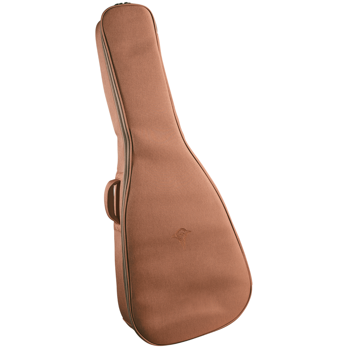 ProTour BV-1510 standard guitar gig bag in salmon padded nylon, front view with the ProTour logo