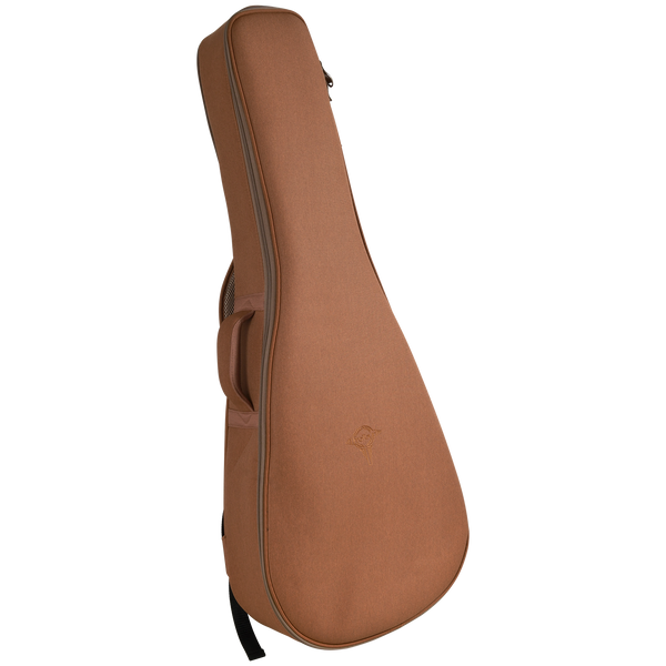 ProTour BV-1511 tenor guitar gig bag in salmon padded nylon, front view with the ProTour logo