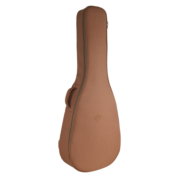 ProTour BV-1515 jumbo guitar gig bag in salmon padded nylon, front view on a white background