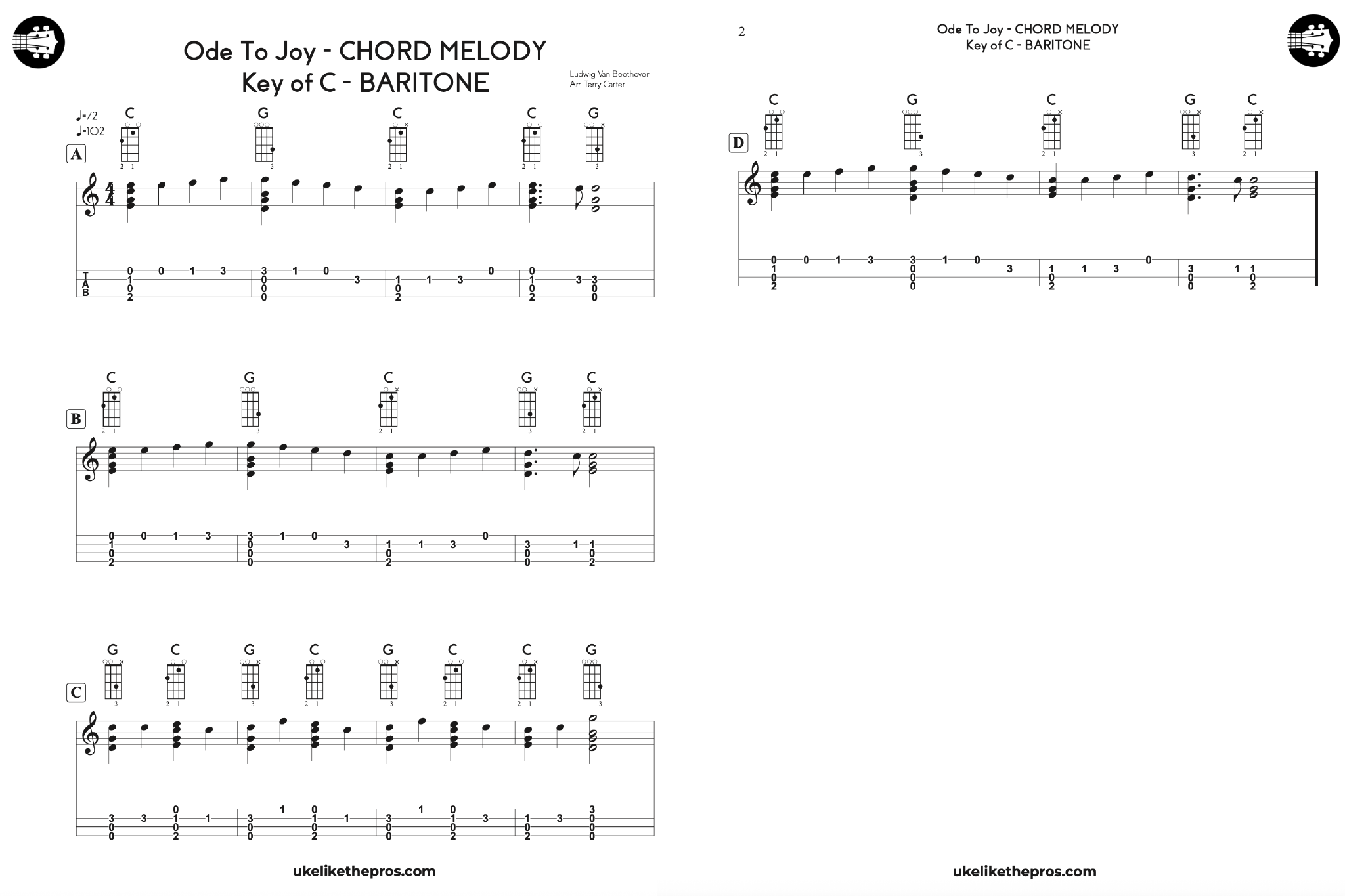 Baritone Ukulele Chord Melody Mastery Course - Uke Like The Pros