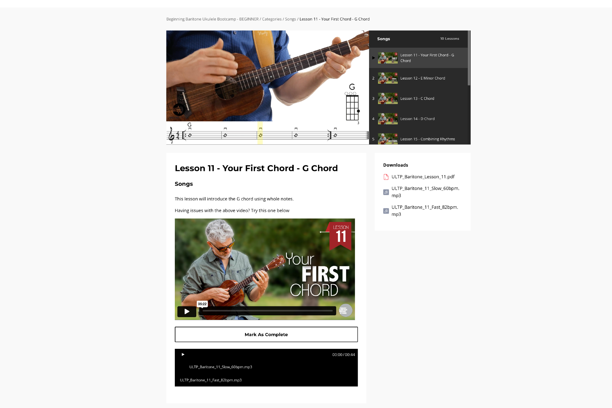 Beginning Baritone Bootcamp Course - Uke Like The Pros