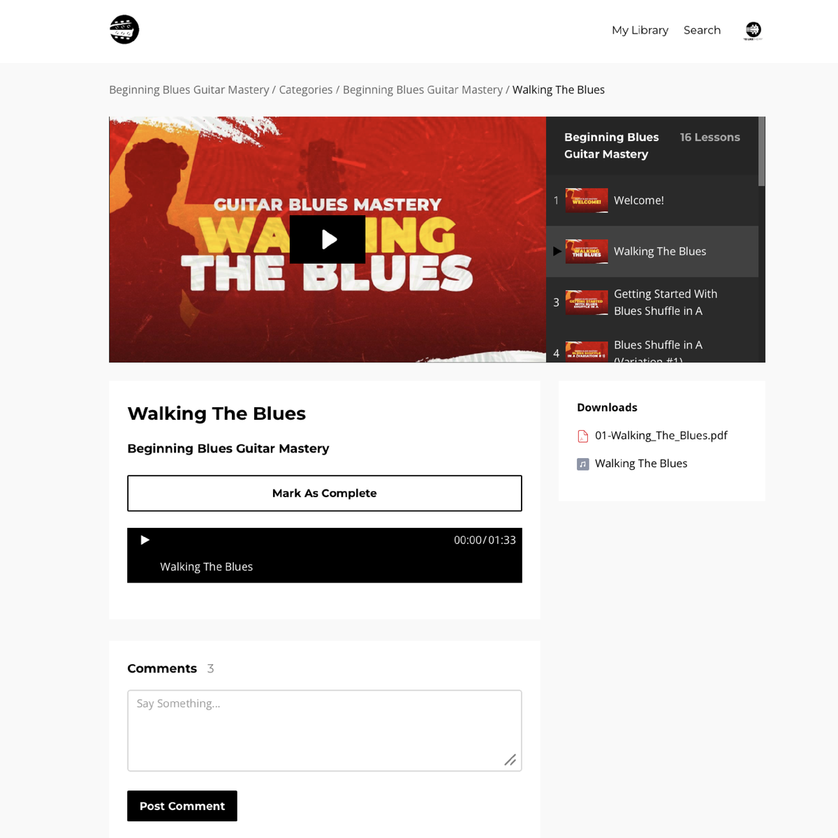 Beginning Blues Guitar Mastery Course - Rock Like The Pros
