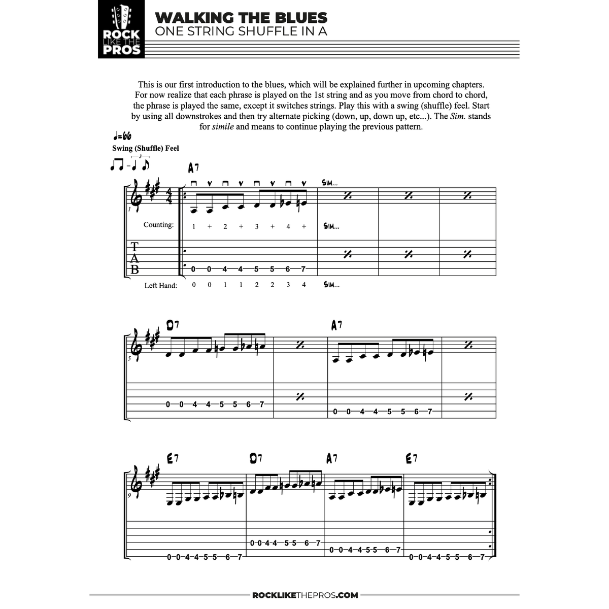 Beginning Blues Guitar Mastery Course - Rock Like The Pros