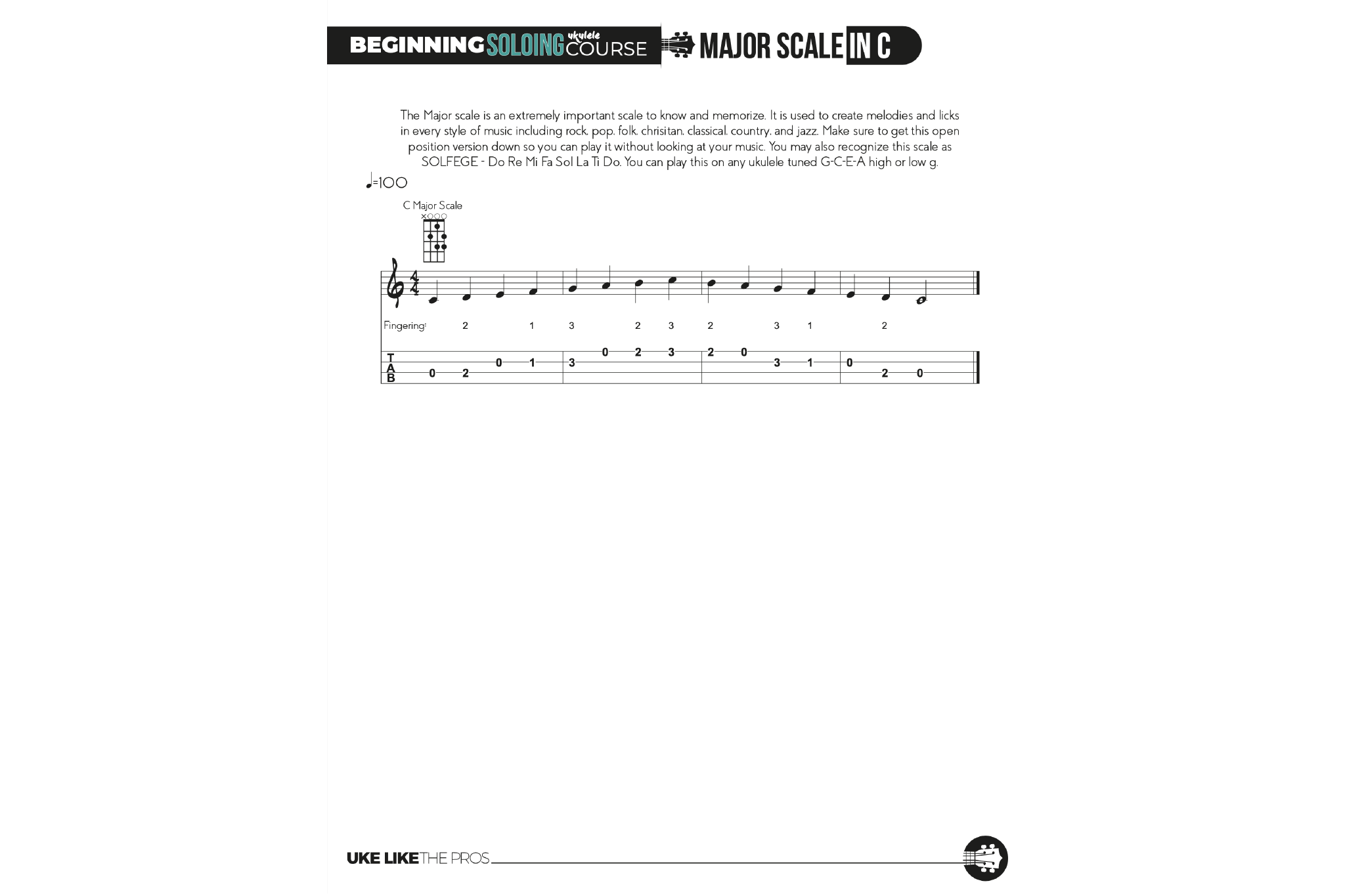 Beginning Ukulele Soloing Course - Uke Like The Pros