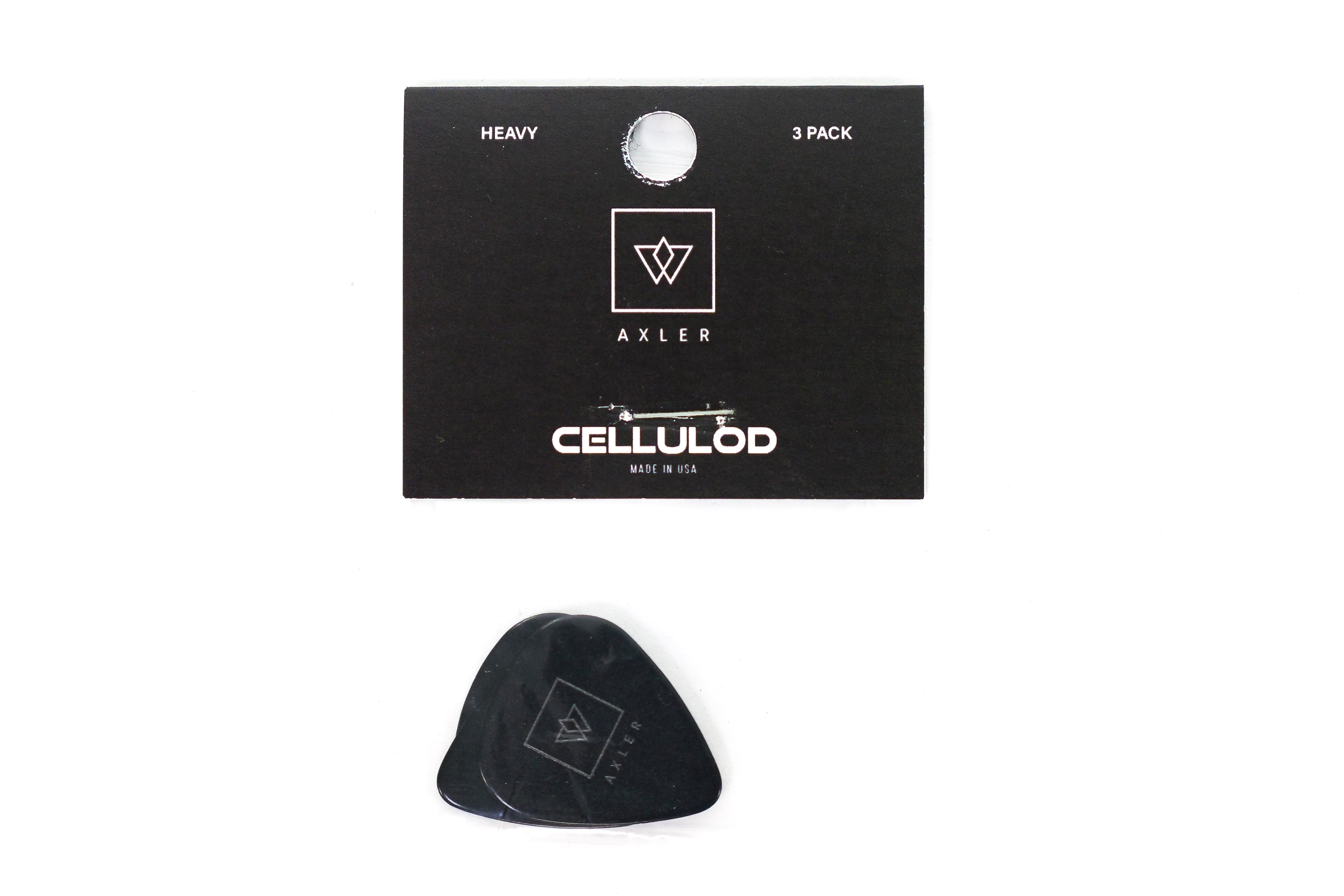 Vosta Heavy Celluloid Black Picks 