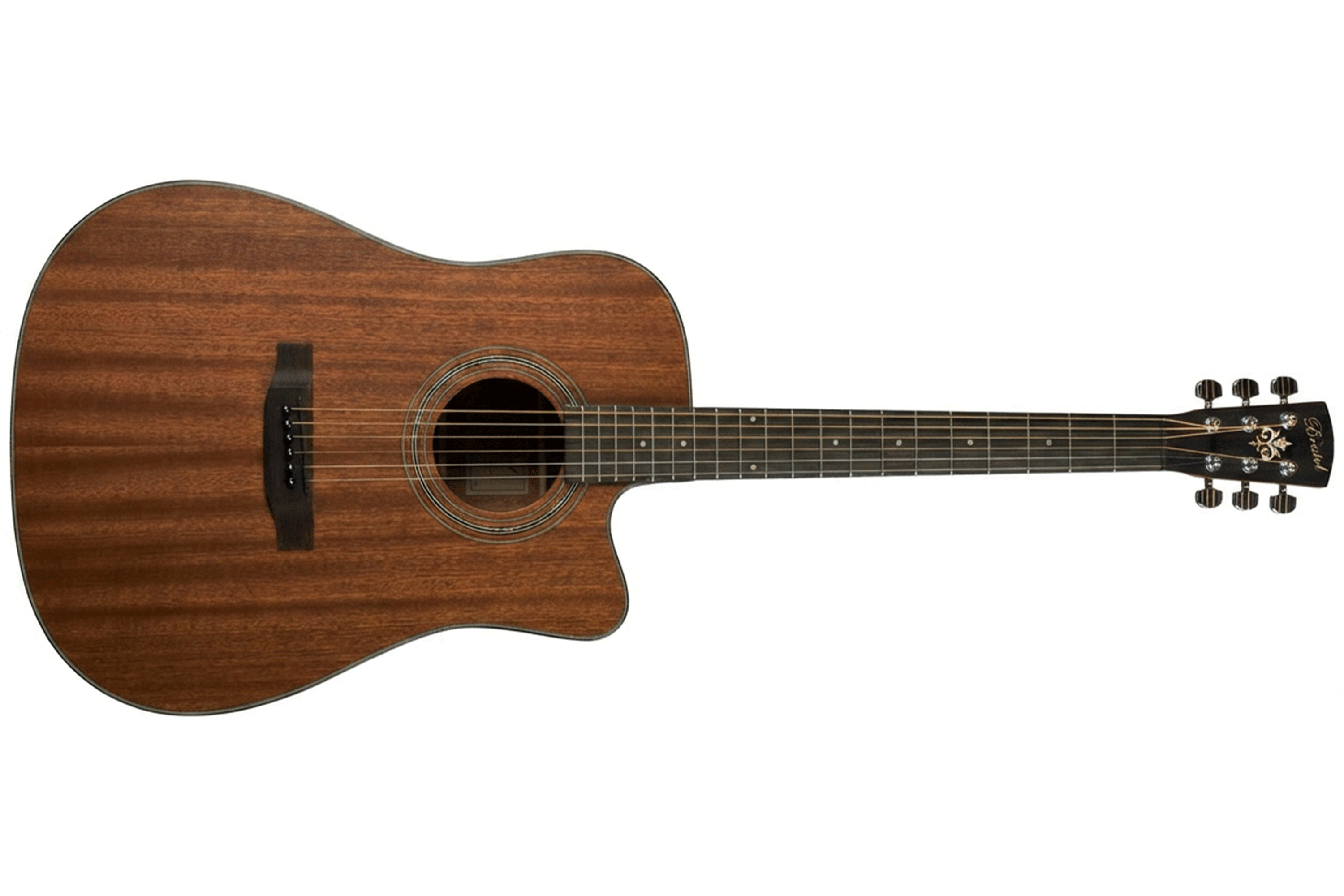 Bristol by Blueridge BD-15CE Dreadnought Acoustic-Electric Guitar with Cutaway