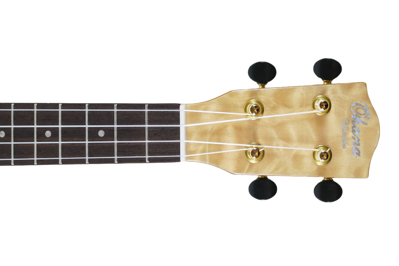 Ohana CK-150QEL Quilted Eucalyptus Concert Ukulele
