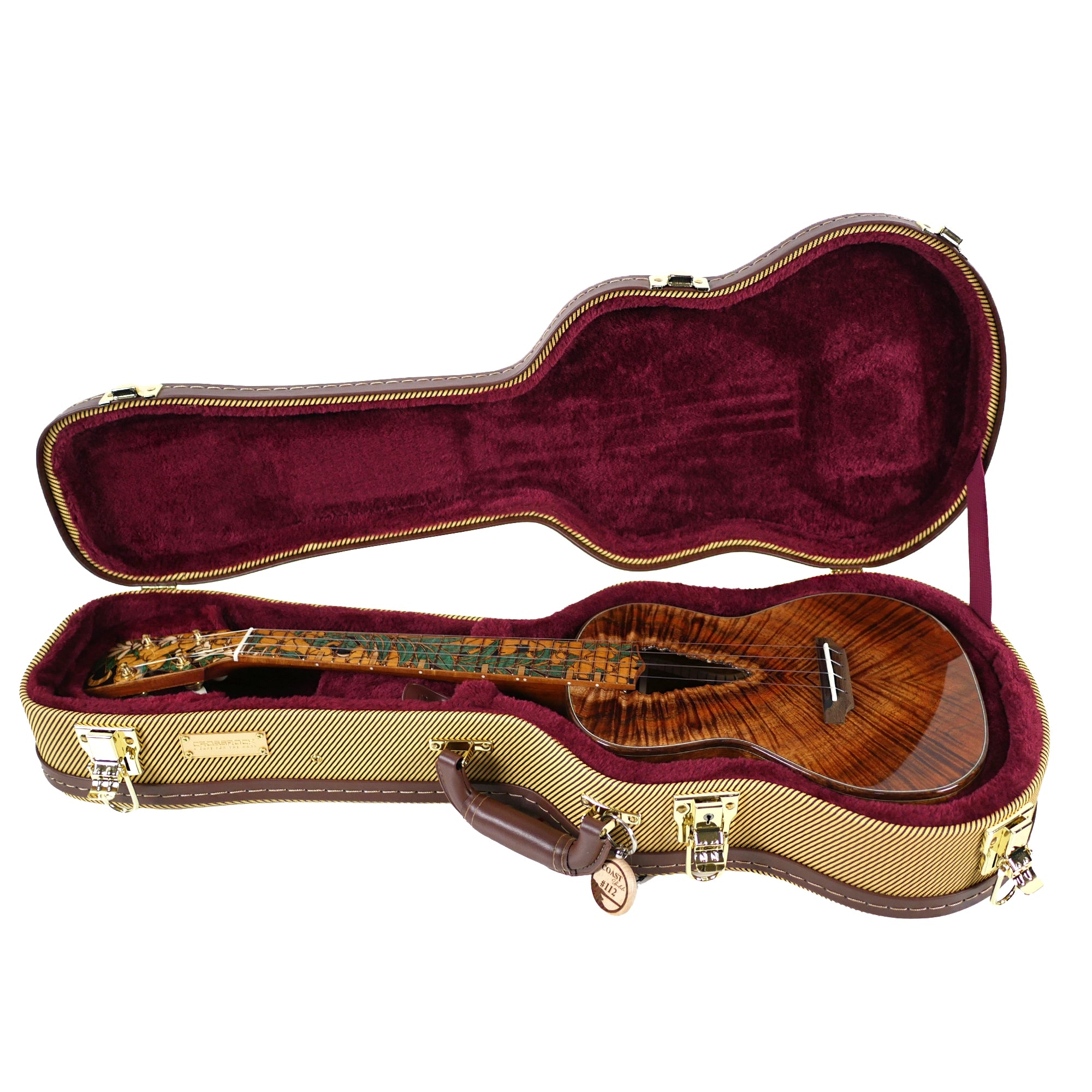 Coast #112 2026 Curly Hawaiian Koa Tenor Ukulele