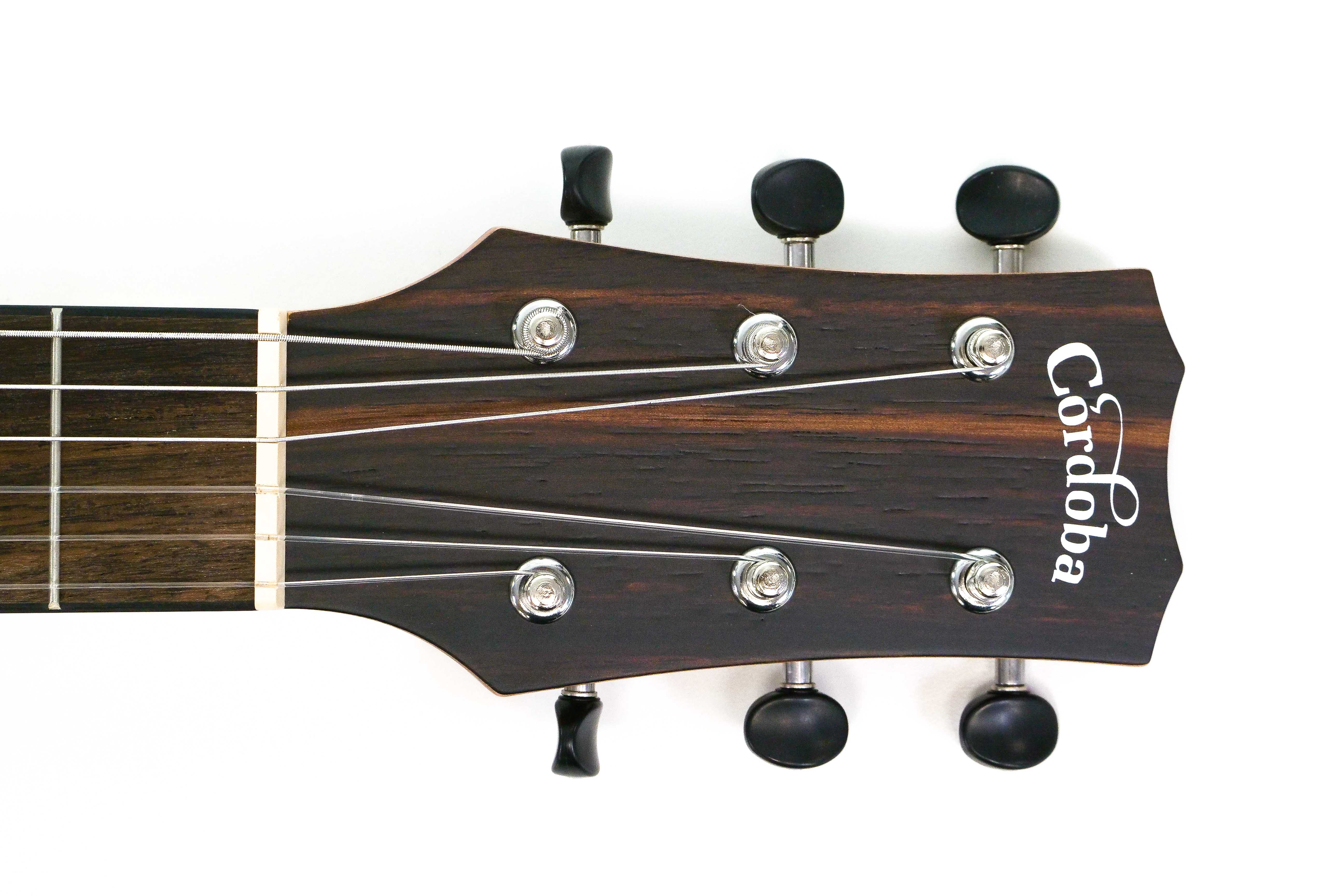 Cordoba Mini II EB-CE Travel Size Guitar Solid Spruce Top Striped Ebon -  Terry Carter Music Store