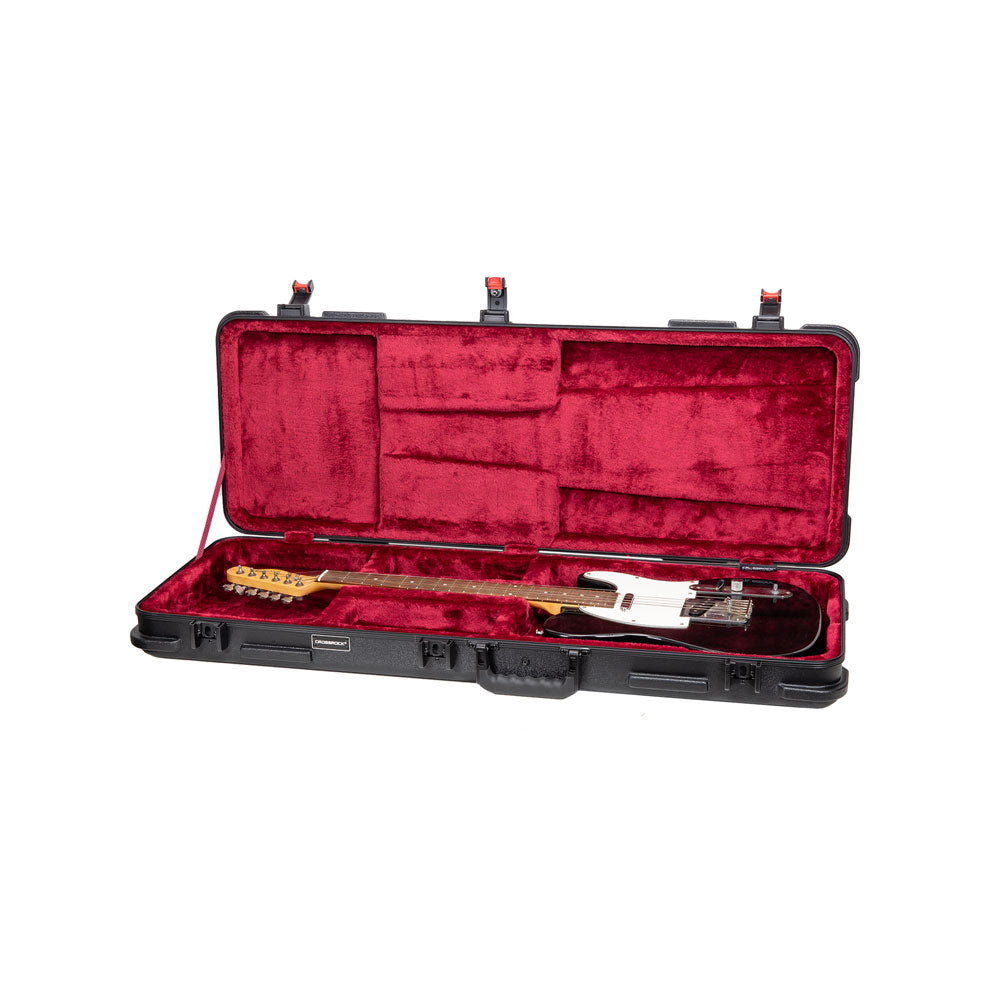 Crossrock CRA980E Electric Guitar Case For Fender Stratocaster and Telecaster - Black