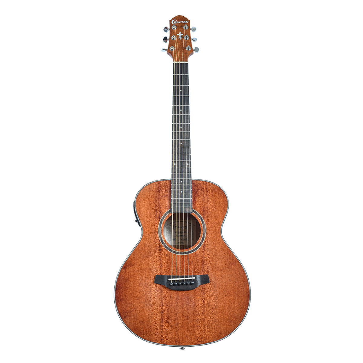 Crafter HM100E-BR Mini Acoustic-Electric Guitar