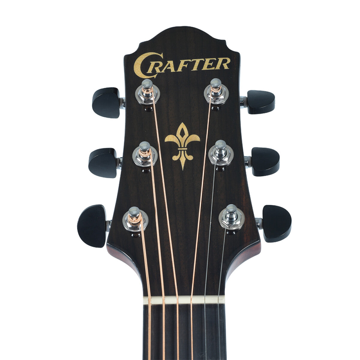 Crafter HT250-CE-BR Silver Series 250 Orchestra Cutaway Acoustic-Electric Guitar - Brown