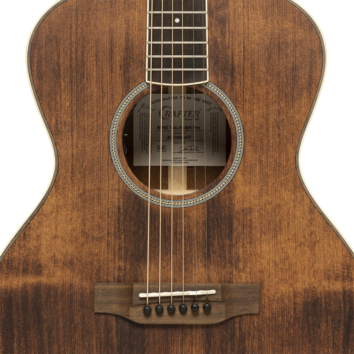 Crafter MIND T-ALPE BR Orchestra Acoustic-Electric Guitar - Brown