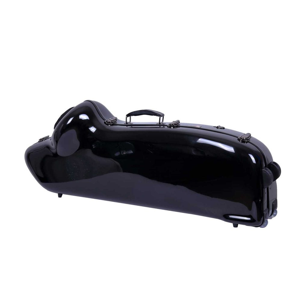 Crossrock Fiberglass Black Baritone Saxophone Case