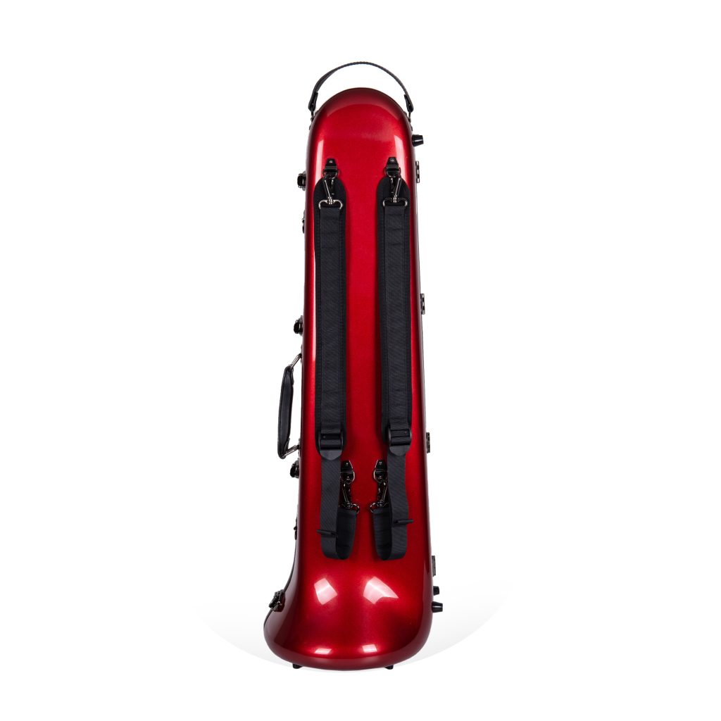 Crossrock Fiberglass Red Tenor Trombone Case