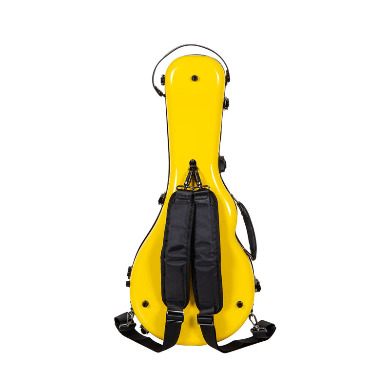 Crossrock CRF2020MAF Fiberglass A/F-Style Mandolin Case - Yellow