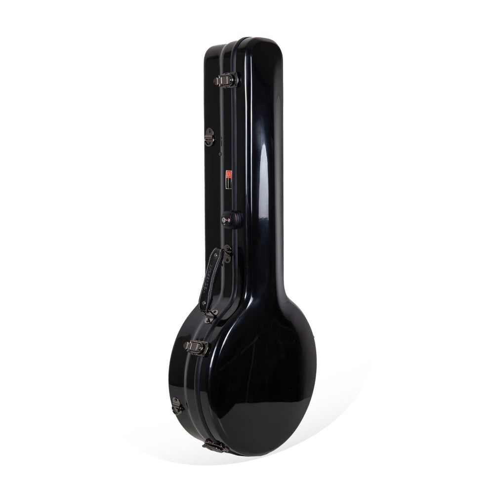 Crossrock CRF2023BJ Fiberglass Banjo Case in Black