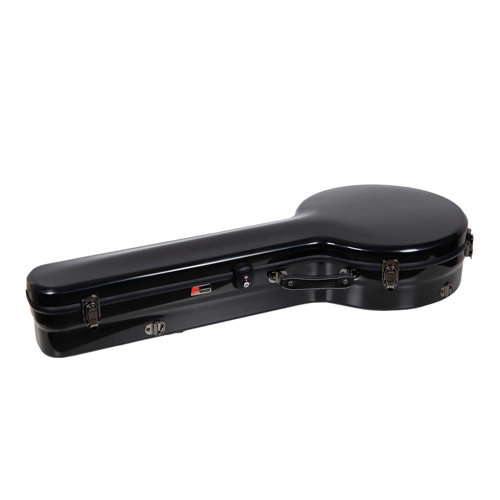 Crossrock Black fiberglass banjo case, alternate view