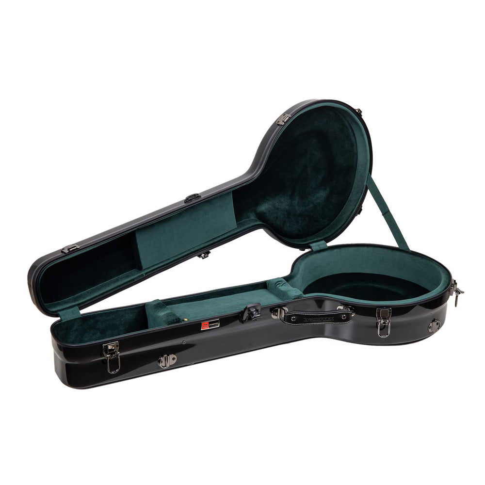 Crossrock Black fiberglass banjo case, interior