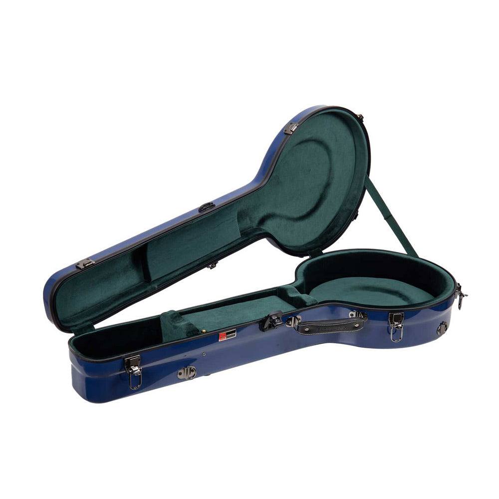 Crossrock Blue fiberglass banjo case, interior