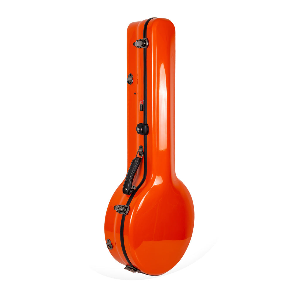 Crossrock CRF2023BJ Fiberglass Banjo Case in Orange
