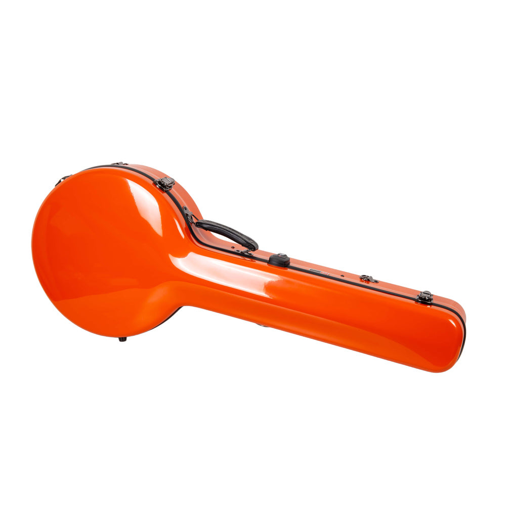Crossrock Orange fiberglass banjo case, interior