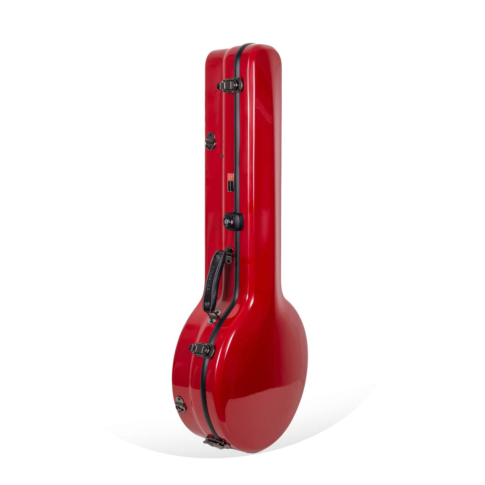 Crossrock CRF2023BJ Fiberglass Banjo Case in Red