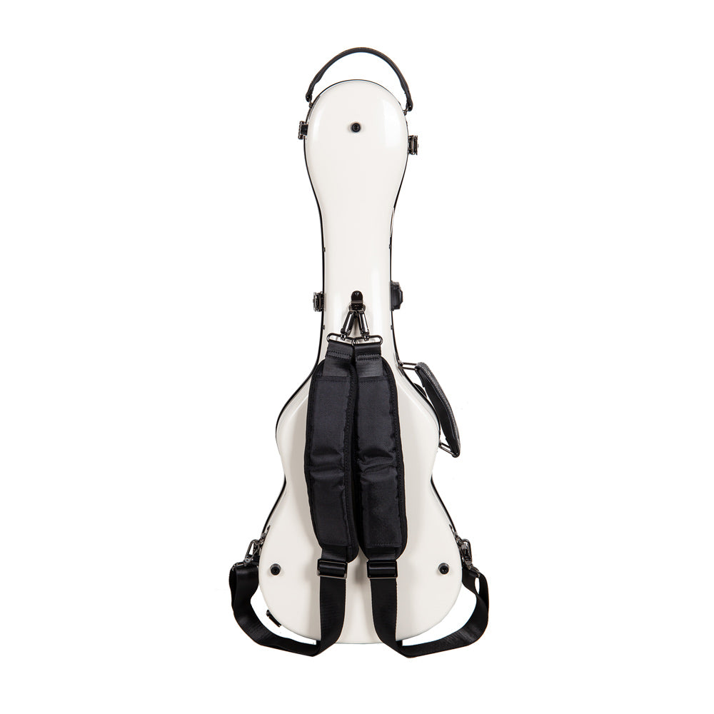 Crossrock CRF2030BU Fiberglass Baritone Ukulele Case - White