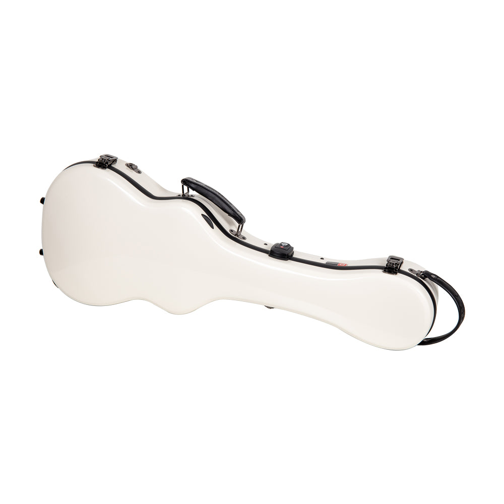 Crossrock CRF2030BU Fiberglass Baritone Ukulele Case - White