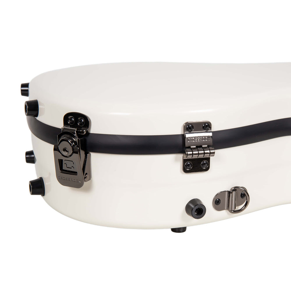 Crossrock CRF2030BU Fiberglass Baritone Ukulele Case - White