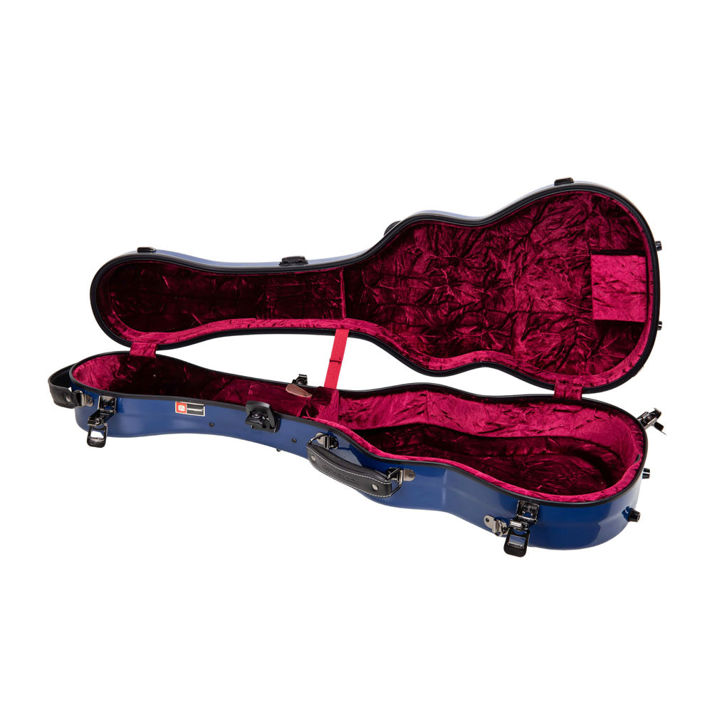 Crossrock CRF2030BU Fiberglass Baritone Ukulele Case - Navy Blue