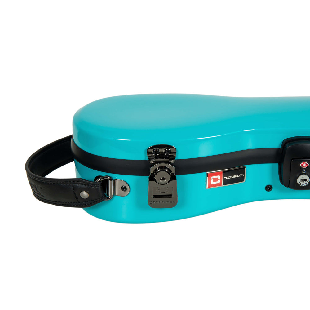 Crossrock CRF2030SU Fiberglass Soprano Ukulele Case - Mint-Blue
