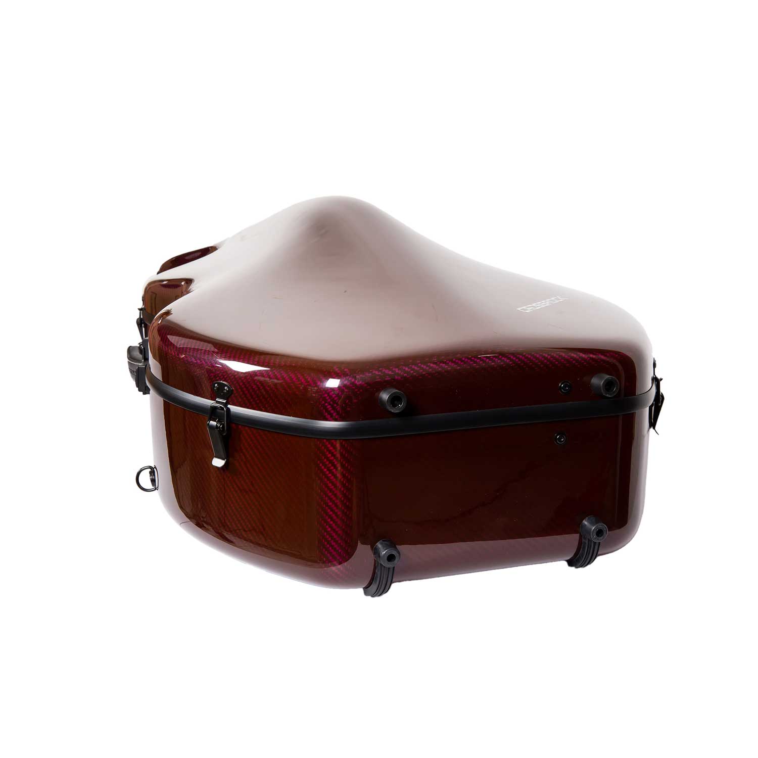 Crossrock Pink carbon fiber cello case, hardware detail