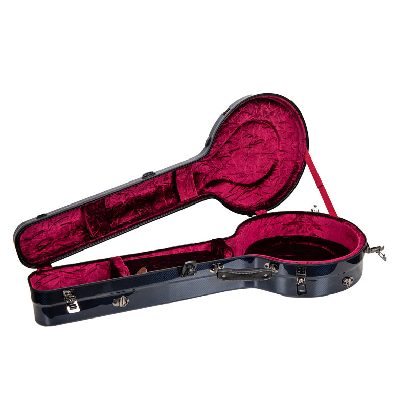 Crossrock CRF6030MBJBL Air Carbon Masterstone Resonator Banjo Case - Blue