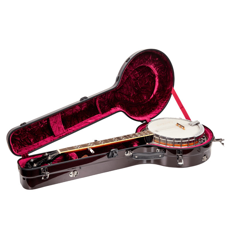 Crossrock CRF6030MBJRD Air Carbon Masterstone Resonator Banjo Case - Red