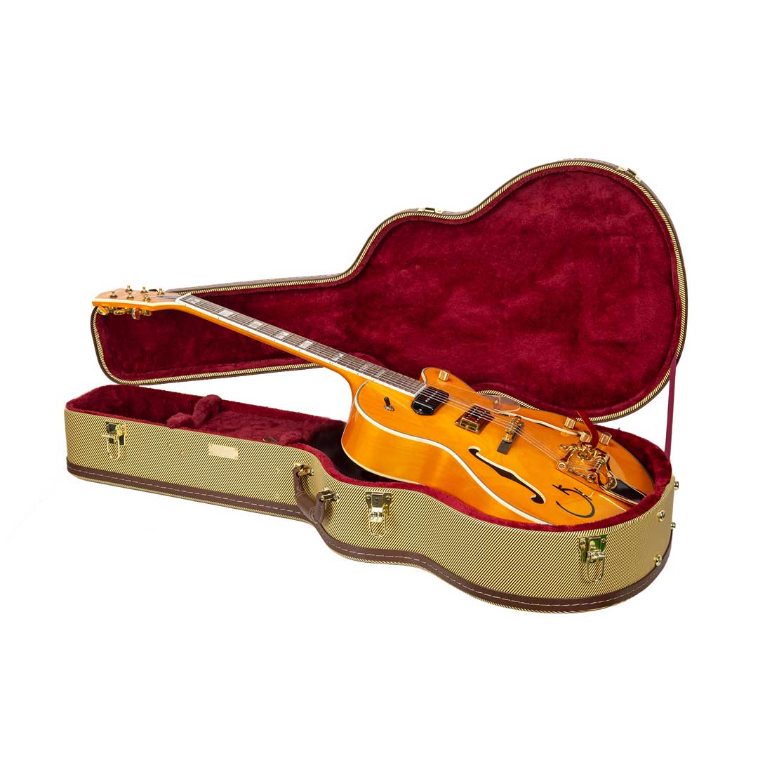 Crossrock CRW620JA16 Hollowbody Archtop Guitar Case - Tweed