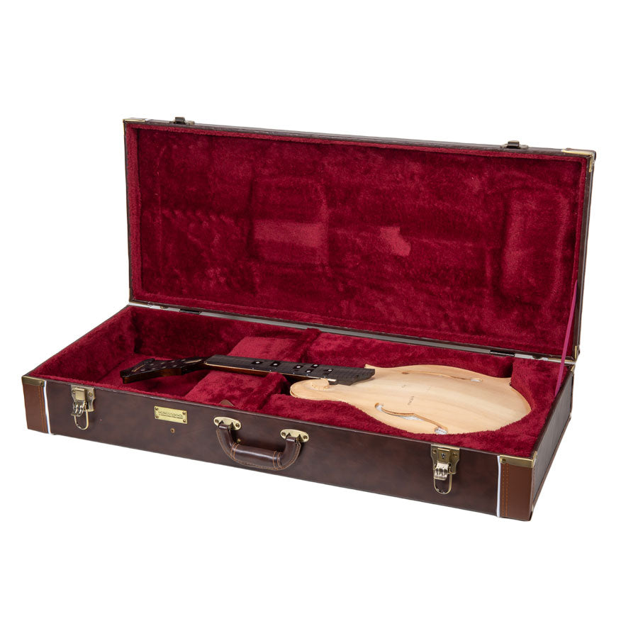 Crossrock CRW620ML-R Mandola Wood Case - Brown