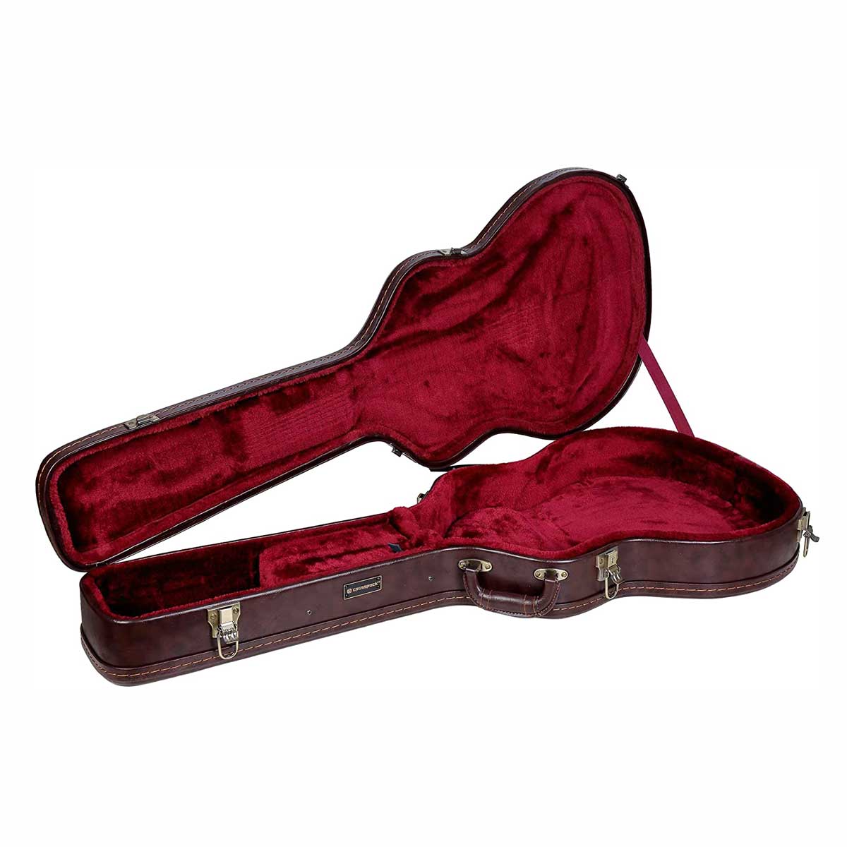 Crossrock CRW620SA Semi-Hollow Guitar Case - Brown