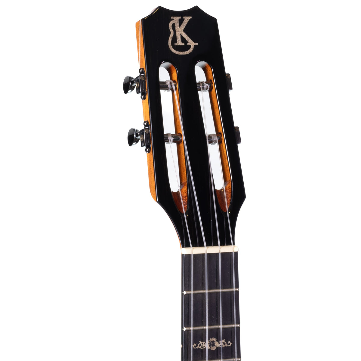 Example photo: an earlier Kanile'a Craig & Sarah tenor, serial 26659, Cobra slotted headstock with Gotoh Stealth tuners