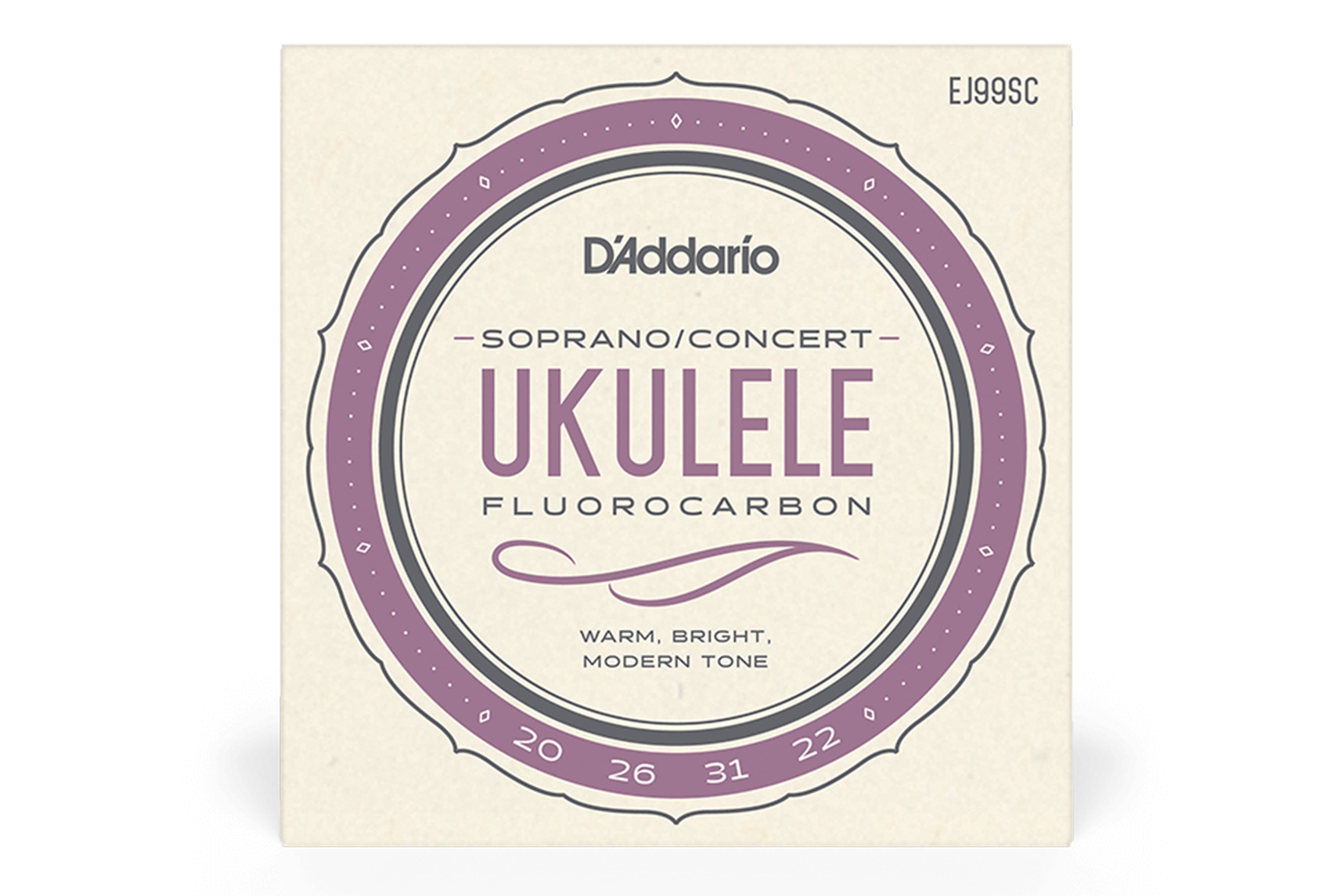 D'Addario EJ99SC Pro-Arté Carbon Ukulele Strings, Soprano / Concert High G