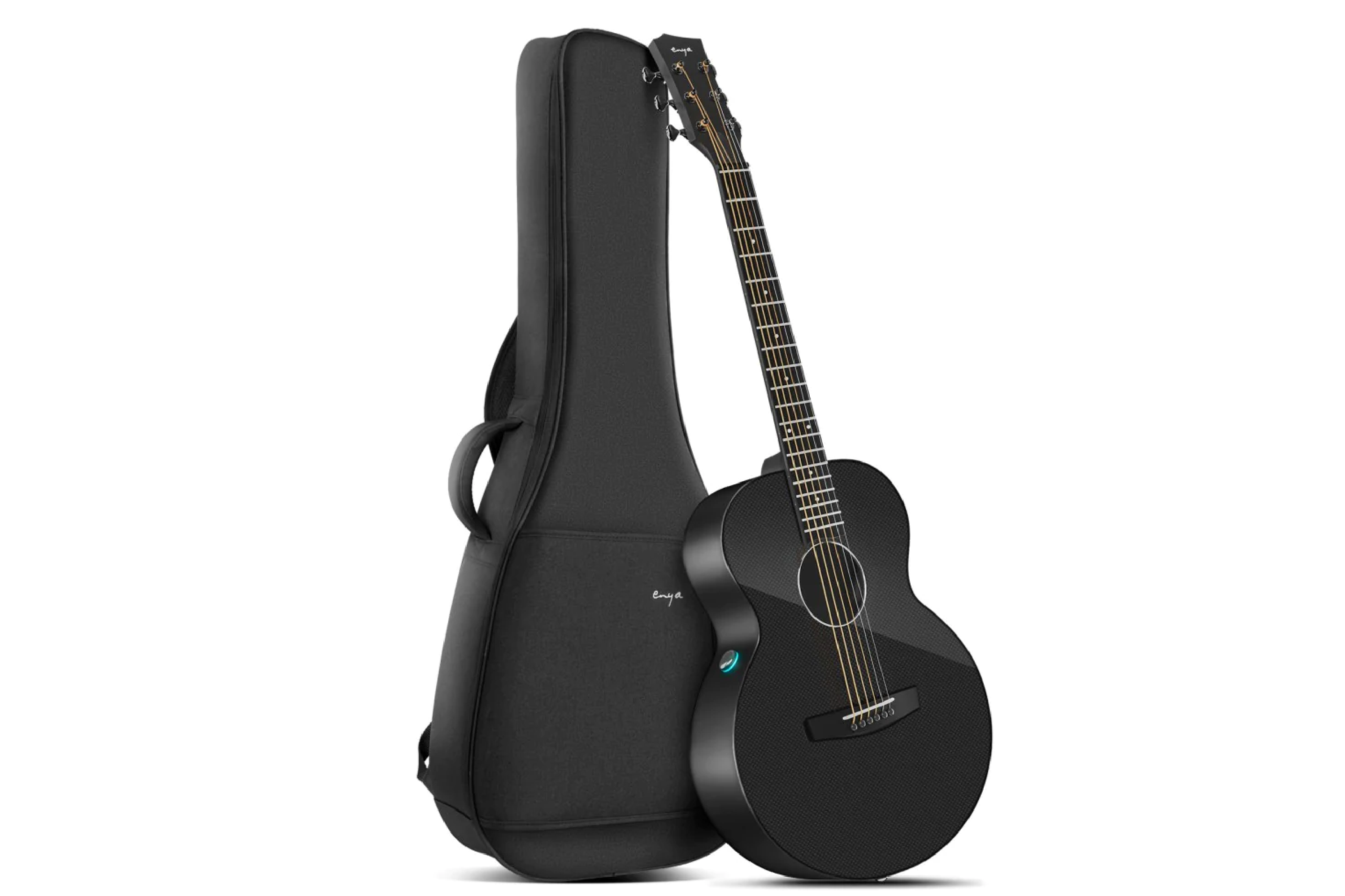 Enya Carbon X3 Pro Mini SP1 Carbon Fiber Guitar W/EQ- Black