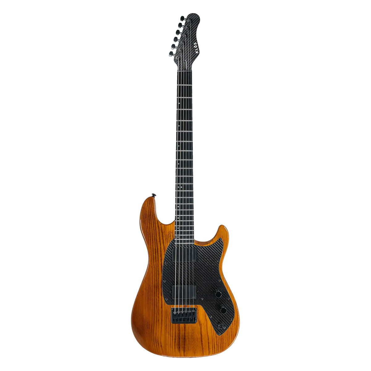 Klōs Baritone electric guitar in Golden Brown, full front view